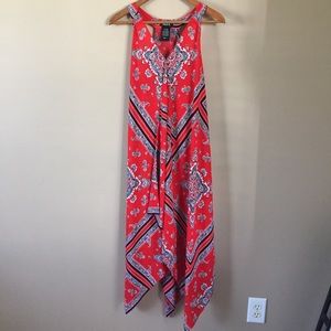 SLNY red handkerchief dress
